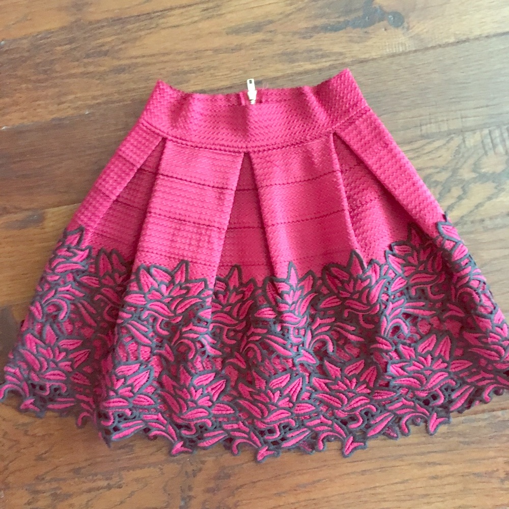 Skirt with lace